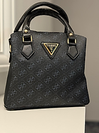 SATCHEL ÇANTA SİYAH MAVİ BASKI