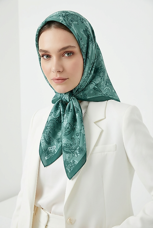 Spring Eşarp Tarihi Çiçek Desen