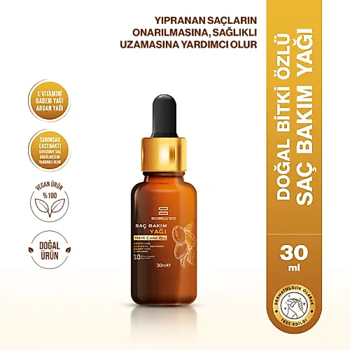 Biobellinda Doğal Bitki Özlü Saç Bakım Yağı 30 Ml