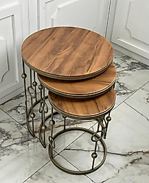 Elegant Zigon - Eskitme Pirinç (ahşap tablalı)