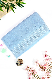 EL-Yüz-Havlusu-EKO-Efsun Saçaklı Hasır-Mavi-enex life