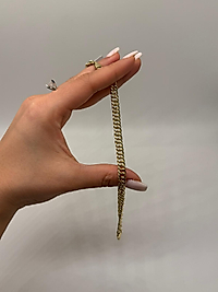 Xuping Gold Düz Zincir Bileklik