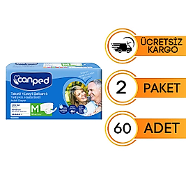 Canped Belbantlı Hasta Bezi Orta(M) 30'lu 60 Adet