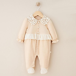 Kız Bebek Fileli 0-12 Ay Patikli Tulum