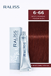 RALİSS SAÇ BOYASI 60 ML. (6-66 KOYU KUMRAL YOĞUN KIZIL)