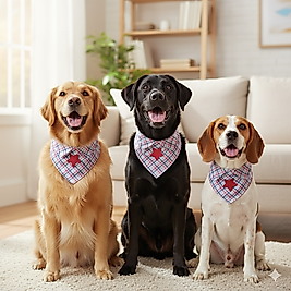 Yıldızlı Sıcacık Kareler – FEDD’s Pet Style El Yapımı Yaka