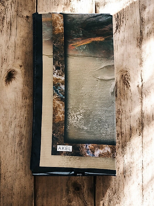 Akel Digital Kristal Eşarp  Pastel  Desen