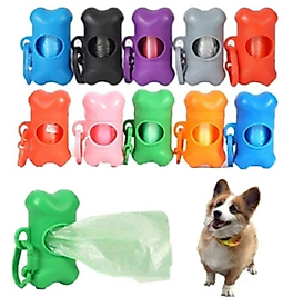 Köpek Kaka Poşeti Taşıma Çantası + Kaka Poşeti (Mavi)