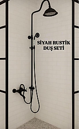 SİYAH RUSTİK TAKIM DUŞ SETLERİ