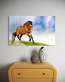 Kahverenkli Cam Tablo