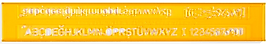 HATAS YAZI ŞABLONU TEKNİK RESİM 10 MM. 02230