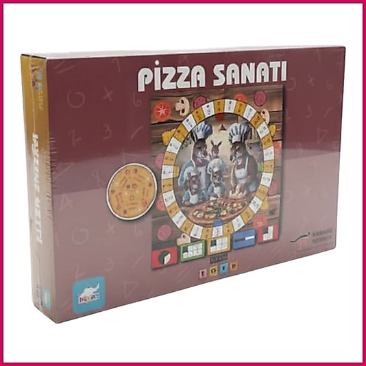 Kanguru Matematik Pizza Sanatı Oyunu | 4 İşlem Öğreten Zeka Oyunu | 7-9 Yaş | 2-4 Oyuncu | İlkokul Müfredatına Uyumlu