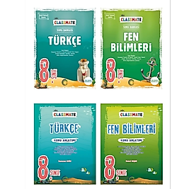 Okyanus Yayınları 8.Sınıf Classmate Türkçe-Fen Bilimleri Konu Anlatımı ve Soru Bankası 2025 4 kitap