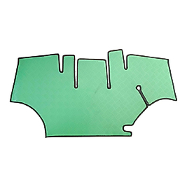 Kubato M5-092 M5-093 M5-094 M5-112 Traktör Kabin Yeşil Pvc Paspası