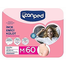 Canped Kadınlar İçin İnce Emici Külot Orta (M) 60 Adet