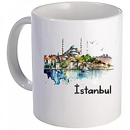 İSTANBUL DESENLİ KUPA BARDAK