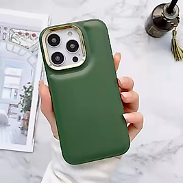 İphone 13 - 14 Uyumlu Puff Telefon Kılıfı Yeşil