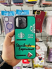 iPhone 14 Pro Max Starbucks Kabartmalı Telefon Kılıfı