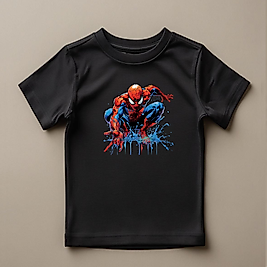 Spider Man  Baskılı Normal Kalıp  Çocuk Tişört