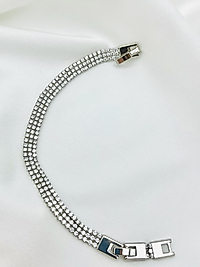 Xuping 3 Sıra Suyolu Çelik Bileklik(SILVER)