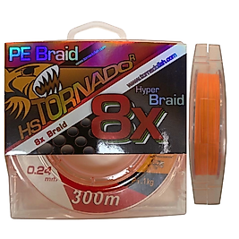 Tornado 0,24 mm 8x 300 m İp Misina (Turuncu)