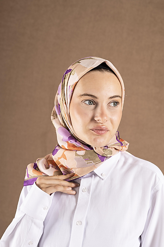 DECODE EŞARP ÇİÇEK DESEN