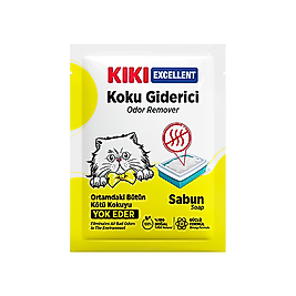 Kiki Excellent Sabun Kokulu Kedi Kumu Koku Giderici 25 g