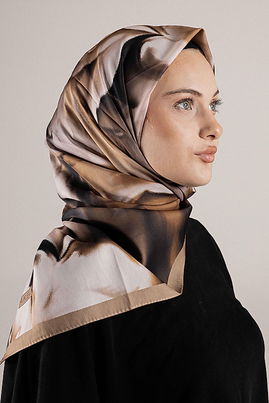 DESENLİ FRANSIZ İPEĞİ EŞARP DESEN-1