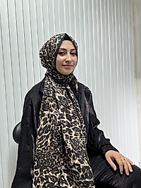 Zer Leopar Desen Şal