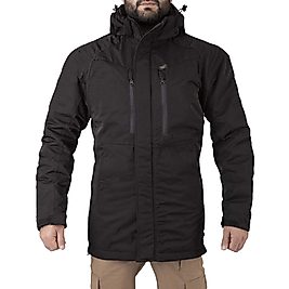 VAV WEAR Outdoor Taktik Rahat Erkek Kışlık Parka Mont Siyah AIRTAC01