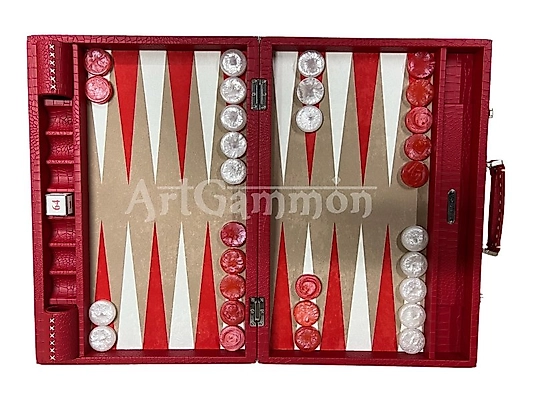 Red Croco Backgammon Board