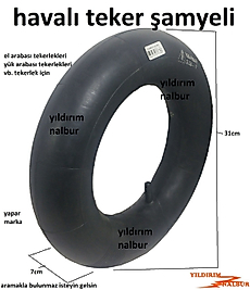EL ARABASI ŞAMYELİ YAPARLAR TEKERLEK HAVALI ŞAMREL ŞİŞME İÇ LASTİK