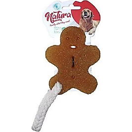 Natura Doğal Kauçuk Kurabiye Adam Köpek Çiğneme Oyuncağı PTH-061