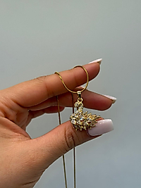 Xuping Taşlı Kuğu Figürlü Gold Kolye