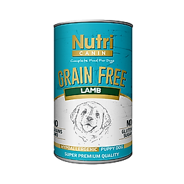 Nutri Canin Tahılsız Kuzu Etli ve Patatesli Yavru Köpek Konserve Maması (400 g)