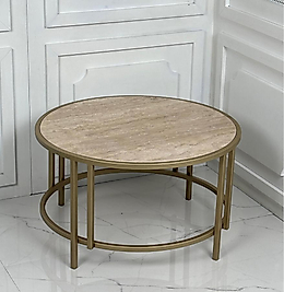 TRAVERTENLİ ORTA SEHPA