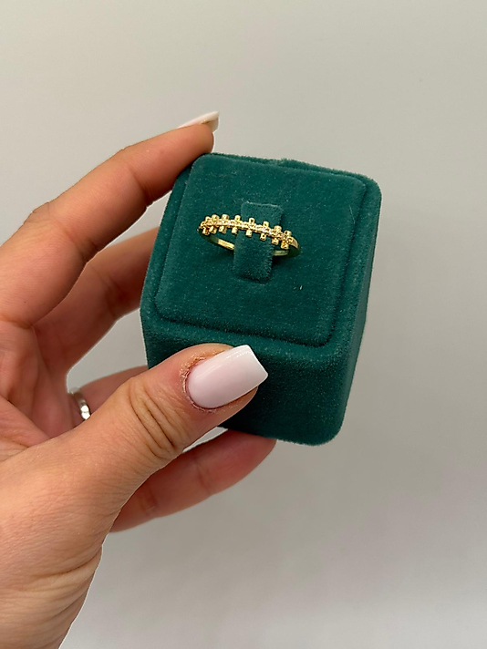 Xuping Minimal Taşlı Yüzük