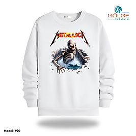 Metallica Model Bisiklet Yaka Erkek kadın Slimfit Sweatshirt