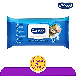 Canped Vücut Temizleme Havlusu (6 Paket) 288 Yaprak