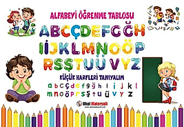 ALFABEYİ ÖĞRENME TABLOSU  33X48 CM