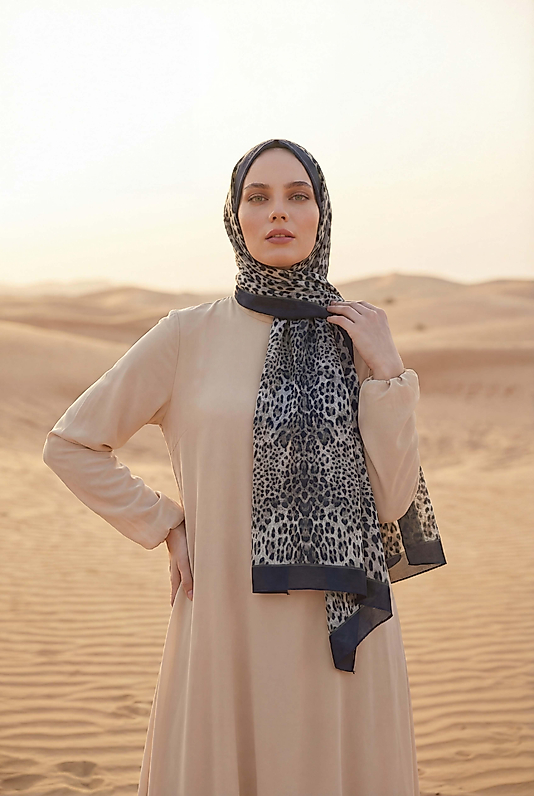 Spring Leopar Desenli Şal