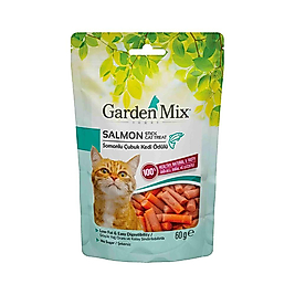 Garden Mix Somon Balıklı Stick Kedi Ödülü (60 g)