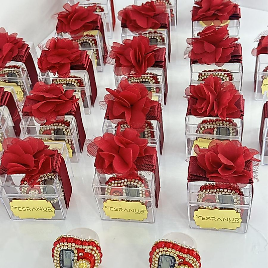 Hediye kutusunda taşlı zikirmatik