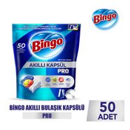 Bingo Akıllı Kapsül Pro Bulaşık Makinesi Deterjanı Tableti 50'li