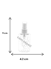 50 cc  Baklava Çizgili Plastik Şişe Sprey kapaklı