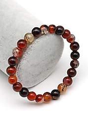 Madagaskar Akik Doğal Taş Bileklik 8 mm Küre