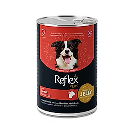 Reflex Plus Jöle İçinde Et Parçacıklı ve Kuzu Etli Yetişkin Köpek Maması (400 g)