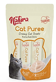 Natura Cat Puree Tavuk & Karides 5x12gr