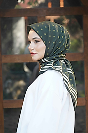 Spring Eşarp Yeni Desen Puantiye Desen