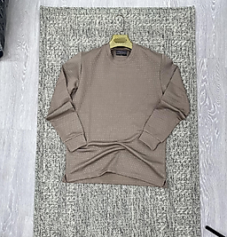 Bisiklet yaka sweatshirt vizon (kod 1086)
